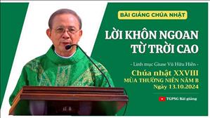 Lời khôn ngoan từ Trời cao - Lm Giuse Vũ Hữu Hiền | CN XXVIII TN năm B