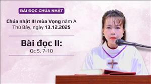 Bài đọc II: Gc 5, 7-10 | CN III MV năm A