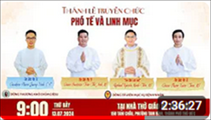 Thánh lễ Truyền chức linh mục và phó tế Dòng Tá viên Mục vụ Bệnh nhân (MI) | 9:00 Thứ Bảy 13-7-2024