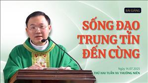Sống đạo trung tín đến cùng - Lm Vincent Lucia Cổ Diệu Thanh | Thứ Hai tuần XV Thường niên