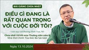 Điều gì đang là rất quan trọng với cuộc đời tôi? - Lm GB Phương Đình Toại, MI | CN XXVIII TN năm B