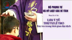 TGP Sài Gòn - Lưu ý về thứ Tư Lễ Tro: Xức tro trong thời gian đại dịch