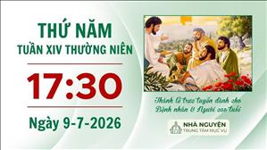 Thứ Năm tuần XIV mùa Thường niên | 17:30 ngày 9-7-2026 | Trung tâm Mục vụ TGP Sài Gòn