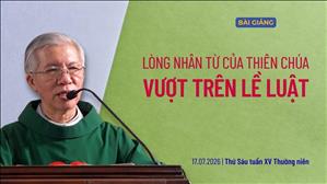  Lòng nhân từ của Thiên Chúa vượt trên lề luật - Lm Phanxicô Xaviê Bảo Lộc