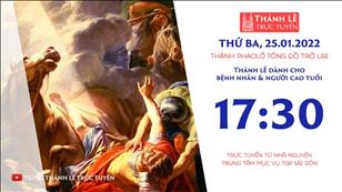 TGPSG Thánh Lễ trực tuyến 25-1-2022: Thánh Phaolô Tông đồ trở lại (lễ kính) lúc 17:30 tại Trung tâm Mục vụ TPG Sài Gòn