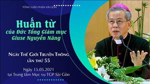 Huấn từ của ĐTGM Giuse Nguyễn Năng trong ngày Thế giới Truyền thông lần thứ 55 năm 2021