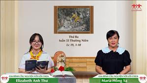 Niềm Vui Ơn Cứu Độ - Thứ Ba tuần XXXIII Thường niên (Lc 19, 1-10)