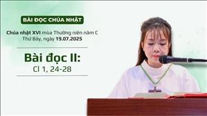 Bài đọc II: Cl 1, 24-28 | CN XVI TN năm C