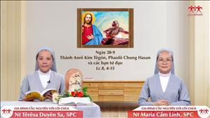 Trổ Sinh - Thánh Anrê Kim Têgôn, Phaolô Chung Hasan và các bạn tử đạo (Lc 8, 4-15)