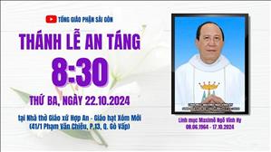 Thánh lễ An táng linh mục Maximô Ngô Vĩnh Hy | 8:30 ngày 22-10-2024 | Nhà thờ Hợp An