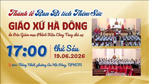 Thánh lễ Ban Bí tích Thêm Sức Giáo xứ Hà Đông 19-6-2026