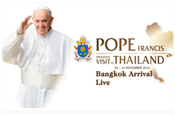 Truyền hình trực tiếp: Đức Thánh Cha Phanxicô đến phi trường Bangkok
