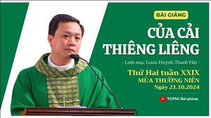 Của cải thiêng liêng - Lm Louis Huỳnh Thanh Hải | Thứ Hai tuần XXIX TN