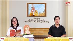 Tranh đấu liên lỉ - Thứ Năm tuần XXIX TN | Gia đình cầu nguyện với Lời Chúa