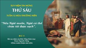 TGP Sài Gòn - Suy niệm Tin mừng: Thứ Sáu tuần 12 mùa Thường niên (Mt 8, 1-4)