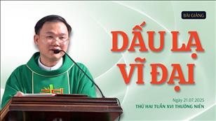 Dấu lạ vĩ đại - Lm Vincent Lucia Cổ Diệu Thanh | Thứ Hai tuần XVI Thường niên