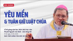 Yêu mến & tuân giữ luật Chúa - ĐGM Giuse Bùi Công Trác