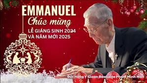 Đức Hồng Y Gioan Baotixita Phạm Minh Mẫn chúc mừng lễ Giáng Sinh 2024 và Năm mới 2025