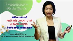 Kiến thức về Phổ Rối Loạn Tự Kỷ và Tăng Động ở lứa tuổi mầm non | Diễn giả: Ths.Bs Vy Vũ (11-4-2026)