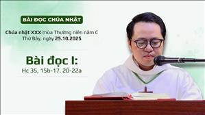 Bài đọc I: Hc 35, 15b-17. 20-22a | CN XXX TN năm C