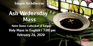 Ash Wednesday Mass in Notre Dame Cathedral of Saigon - February 26, 2020 (live)