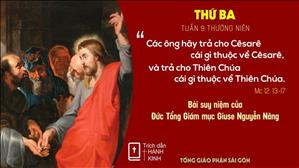 Suy niệm Lời Chúa: thứ Ba tuần 9 Thường niên - Đức TGM Giuse Nguyễn Năng