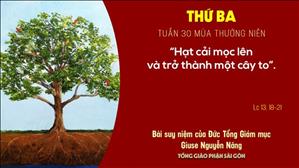TGP Sài Gòn: Suy niệm Tin mừng ngày 27-10-2020: thứ Ba tuần 30 mùa Thường niên - ĐTGM Giuse Nguyễn Năng