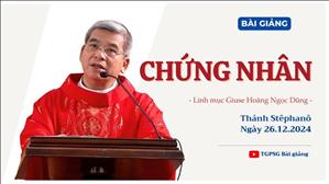 Chứng nhân - Lm Giuse Hoàng Ngọc Dũng | Thánh Stêphanô, tử đạo tiên khởi