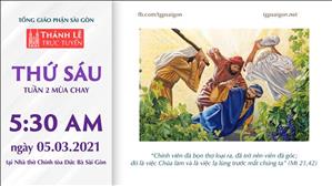 TGP Sài Gòn - Thánh lễ trực tuyến 5-3-2021: Thứ Sáu tuần 2 MC lúc 5:30 tại Nhà thờ Chính tòa Đức Bà