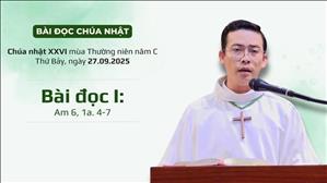 Bài đọc I: Am 6, 1a. 4-7 | CN XXVI TN năm C
