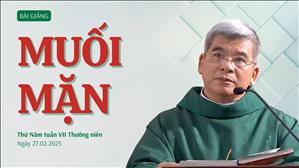 Muối mặn - Lm Giuse Hoàng Ngọc Dũng | Thứ Năm tuần VII Thường niên