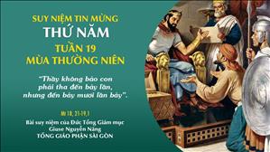 TGP Sài Gòn - Suy niệm Tin mừng: Thứ Năm tuần 19 mùa Thường niên (Mt 18, 21-19,1)