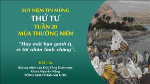 TGP Sài Gòn - Suy niệm Tin mừng: Thứ Tư tuần 20 mùa Thường niên (Mt 20, 1-16a)