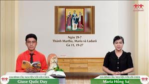 Đức Kitô Hằng Sống - Thánh Martha, Maria và Ladarô (Ga 11, 19-27)