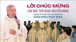 Đức TGM Giuse Nguyễn Năng chúc mừng Năm Thánh 125 năm thành lập Giáo phận Phát Diệm