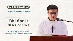 Bài đọc I: Hc 3, 3-7. 14-17a - Lễ Thánh Gia thất năm C