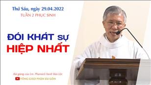 TGPSG Bài giảng: Thứ Sáu tuần 2 Phục sinh ngày 29-4-2022 tại Nhà nguyện Trung tâm Mục vụ TGP Sài Gòn