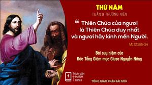 Suy niệm Lời Chúa: thứ Năm tuần 9 Thường niên - Đức TGM Giuse Nguyễn Năng