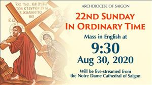 English mass on Sunday Aug 30, 2020 at 9:30 AM in Notre Dame Cathedral of Saigon