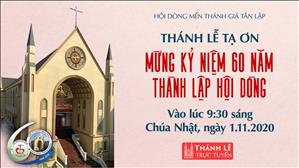 TGP Sài Gòn - Thánh Lễ trực tuyến: Kỷ niệm 60 năm thành lập hội dòng lúc 9:30 Chúa nhật ngày 01-11-2020