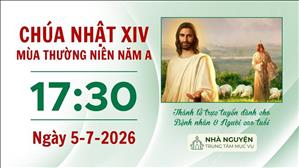 Chúa nhật XIV mùa Thường niên năm A | 17:30 ngày 5-7-2026 | Trung tâm Mục vụ TGP Sài Gòn