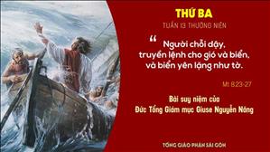Suy niệm Lời Chúa: Thứ Ba tuần 13 Thường niên (Mt 8,23-27) - Đức TGM Giuse Nguyễn Năng