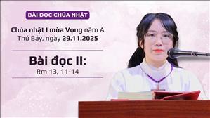 Bài đọc II: Rm 13, 11-14 | CN I MV năm A