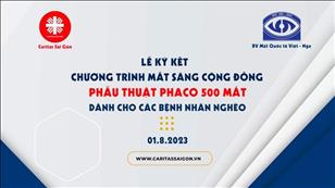 Lễ Ký Kết Dự Án Mắt Sáng Cộng Đồng | 9:00 Ngày 1-8-2023 | Tòa TGM Sài Gòn