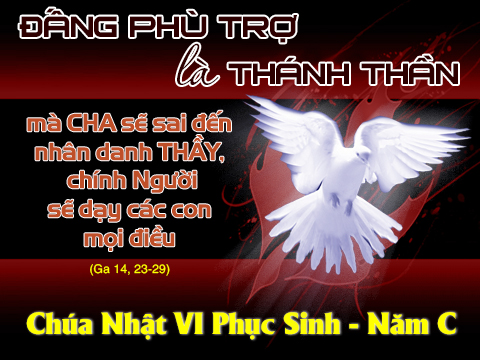 Gợi ý suy niệm Phúc Âm Chúa Nhật VI Phục Sinh - Năm C (Song ngữ - Có file  đính kèm)