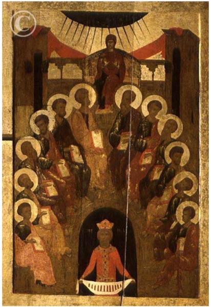 Tranh Icon Chúa Thánh Thần hiện xuống